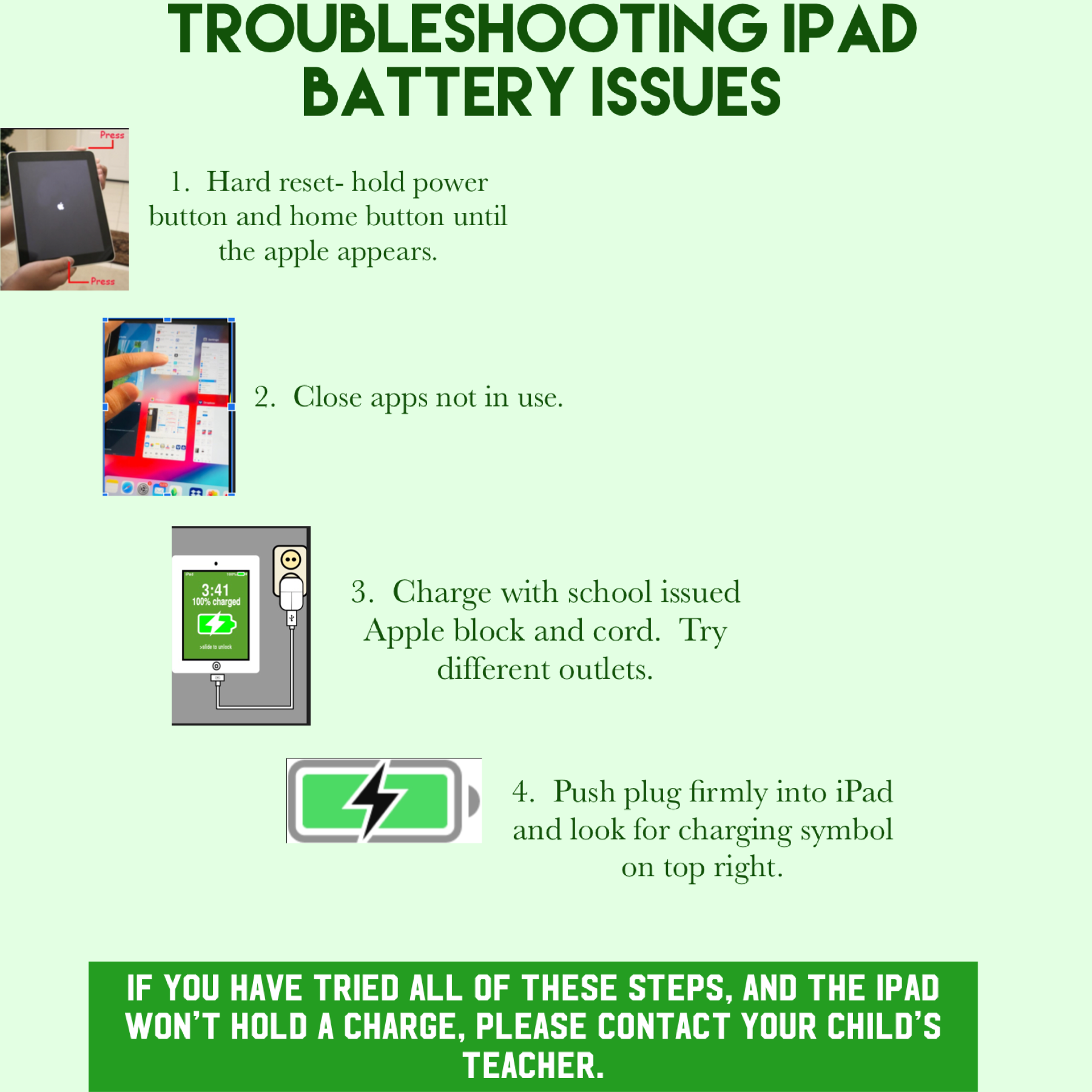 Troubleshoot iPad Battery